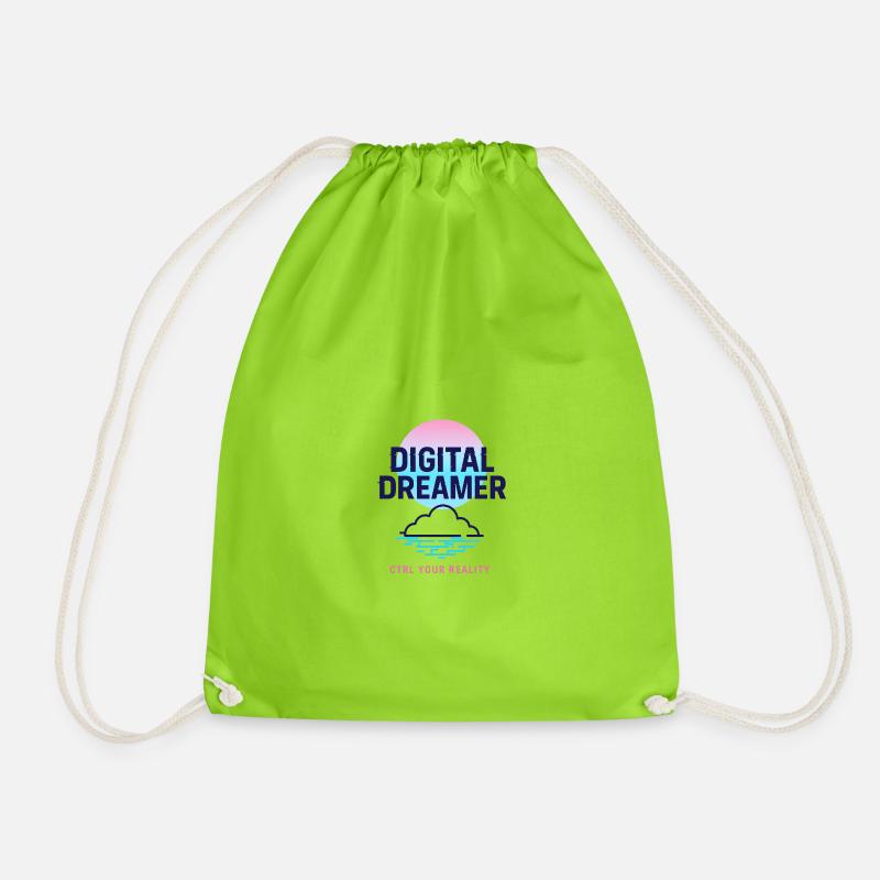 Rêveur numérique - Sac de sport léger - vert néon