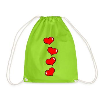 Sweetie pie - Drawstring Bag - neon green - Front