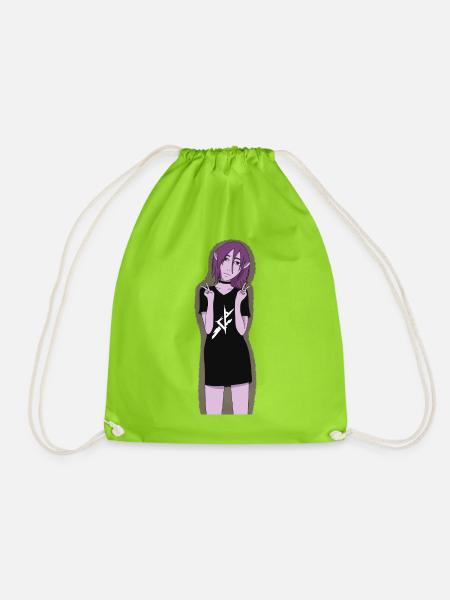 Blitz-Sigil Elf Tee - Turnbeutel - Neongrün