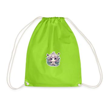 Magie des Fleurs Chibi - Sac de sport léger - vert néon - Devant