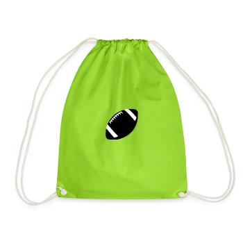 football - Drawstring Bag - neon green - Front