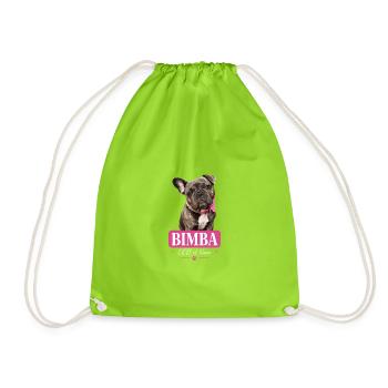 Naps CEO Girl - Drawstring Bag - neon green - Front