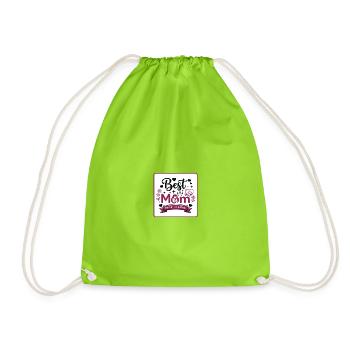 Meilleure Maman pour toujours dans le cœur - Sac de sport léger - vert néon - Devant
