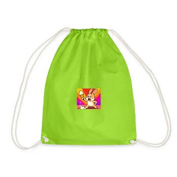 Boze Konijn Met IJs - Drawstring Bag - neon green - Front