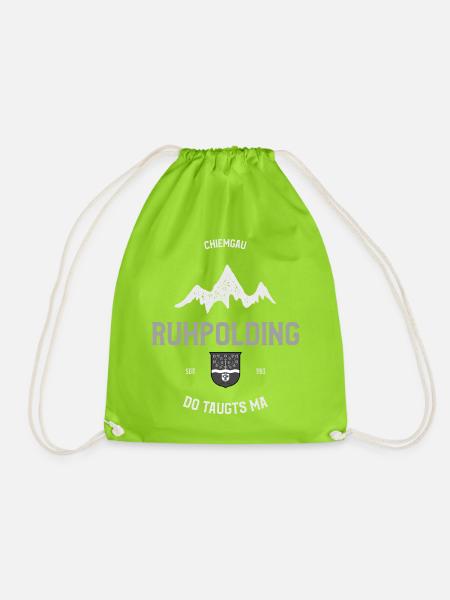 Ruhpolding - Do taugts ma - Turnbeutel - Neongrün