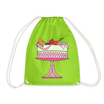 Gâteau - Sac de sport léger - vert néon - Devant