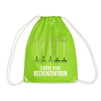 Rechenzentrum - Turnbeutel - Neongrün - Vorne