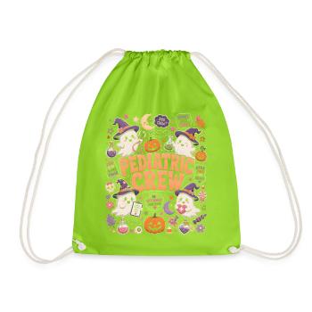 Nurse Nurse Halloween - Drawstring Bag - neon green - Front