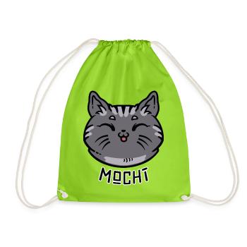Mochi Blep Flat - Turnbeutel - Neongrün - Vorne