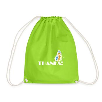 merci - Sac de sport léger - vert néon - Devant