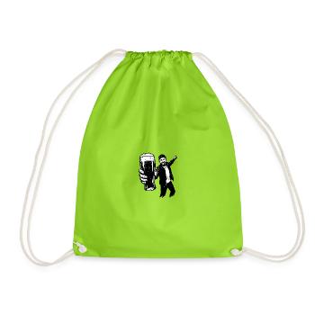 Bierman - Drawstring Bag - neon green - Front