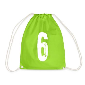 Numéro 6! fétiche ! - Sac de sport léger - vert néon - Devant
