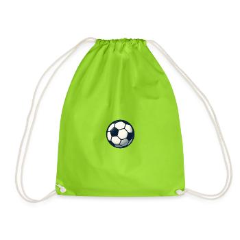 Ballon Ballon Motif Football - Sac de sport léger - vert néon - Devant