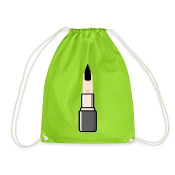 Gothique du rouge à lèvres - Sac de sport léger - vert néon - Devant