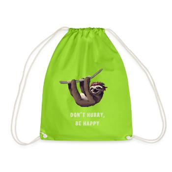 Sloth pirate froid ballot geek sommeil paresseux lol - Sac de sport léger - vert néon - Devant