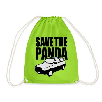 Enregistrez le panda - Sac de sport léger - vert néon - Devant