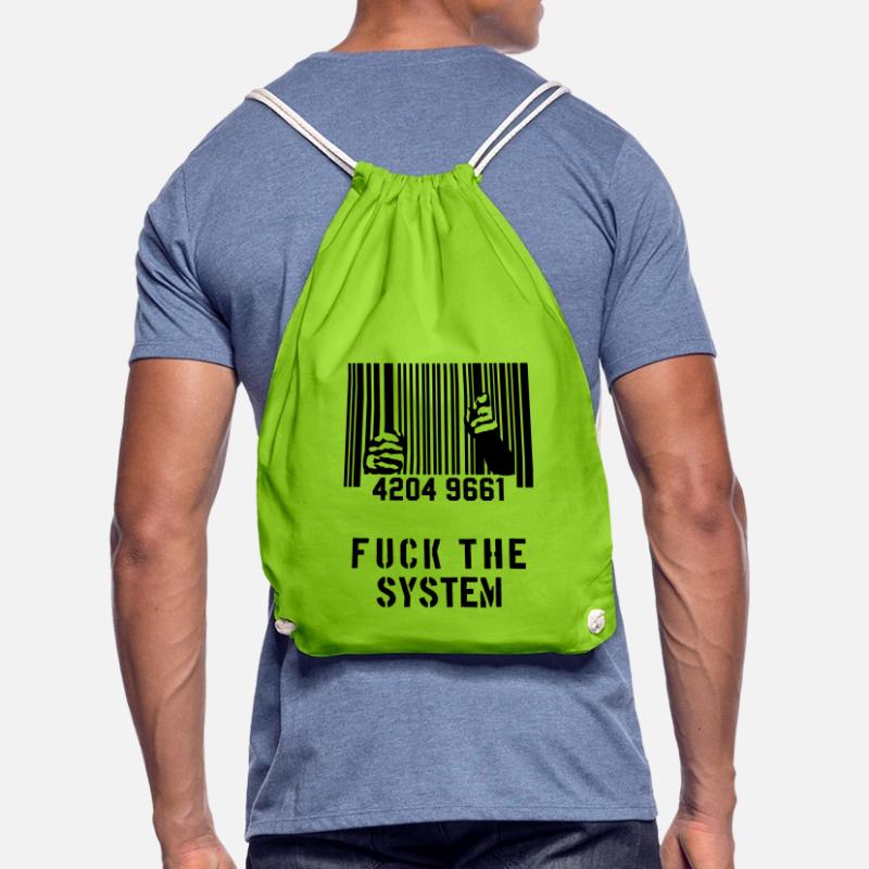 BAISER LE SYSTÈME Prison de code à barres Sac de sport léger