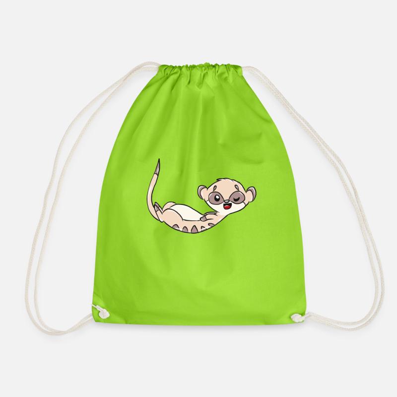 Animal suricate - Sac de sport léger - vert néon