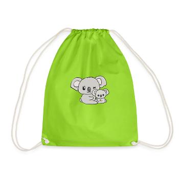 Koala - Turnbeutel - Neongrün - Vorne