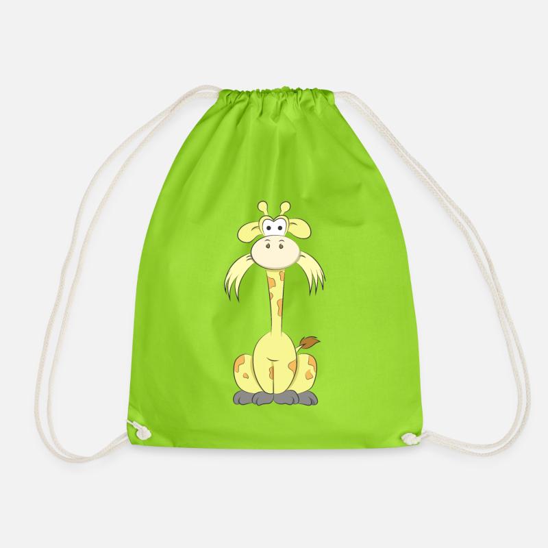 Giraffe Chew - Turnbeutel - Neongrün