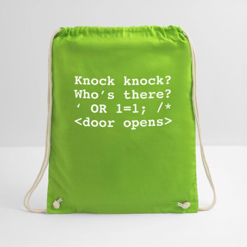 Funny Programmer graphic Programming Injection Drawstring Bag