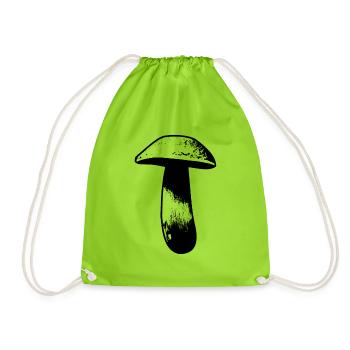 Cèpes pour hommes Cèpes Cueilleurs - Sac de sport léger - vert néon - Devant