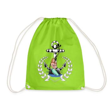 Mer de Mer De Laurie Marine - Sac de sport léger - vert néon - Devant