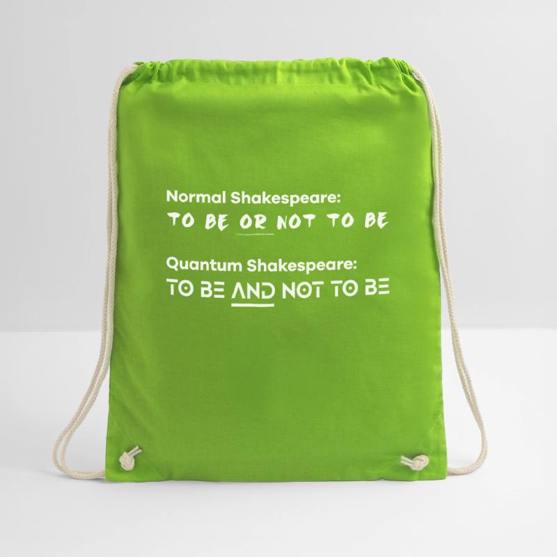 Funny Quantum Physics Quantum Computing Drawstring Bag