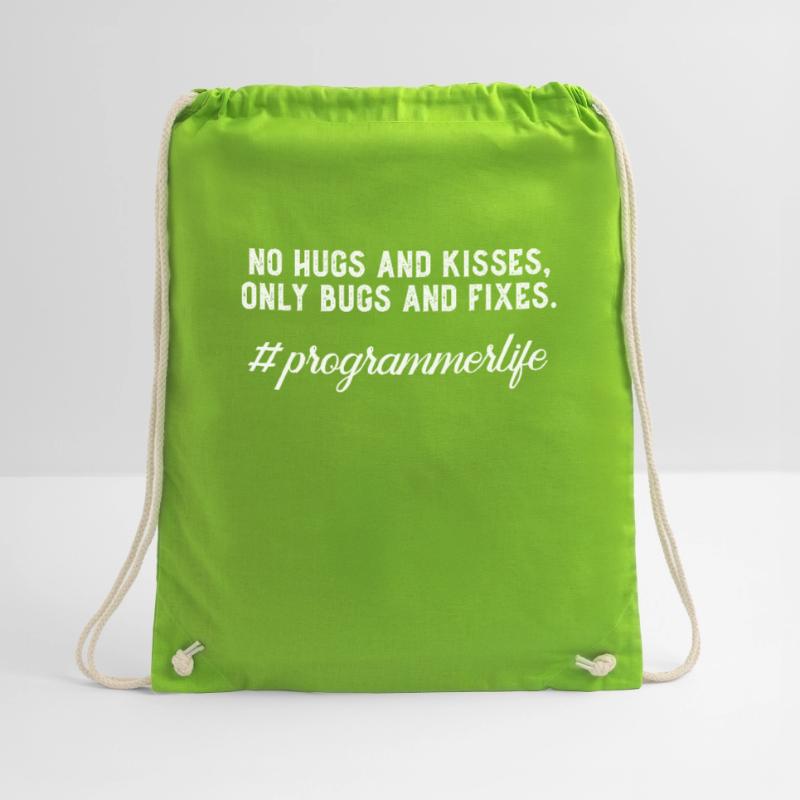 Funny Programming Developer Programmer Life Bugs Drawstring Bag