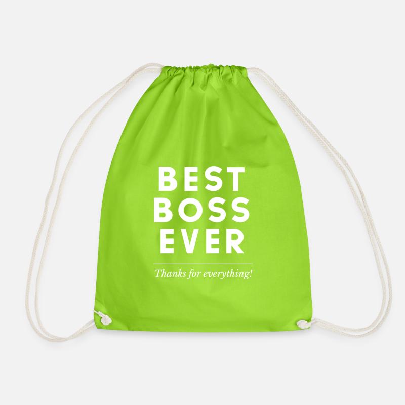 Bester Boss Ever Manager Boss CEO Geschenk Lady Male - Turnbeutel - Neongrün