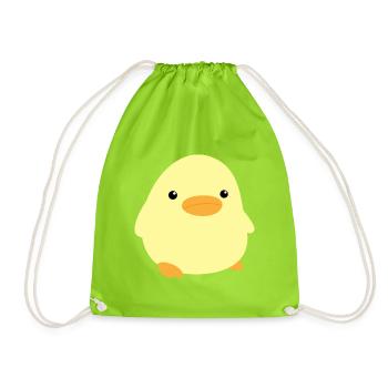 Mignon canard meme poulet coq animal mignon merci poussin - Sac de sport léger - vert néon - Devant