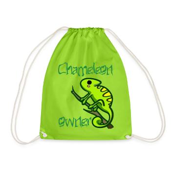 propriétaire de caméléon - Sac de sport léger - vert néon - Devant