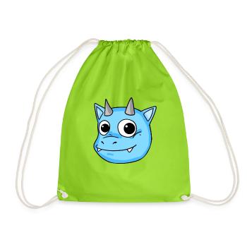 Baby Drache - Turnbeutel - Neongrün - Vorne