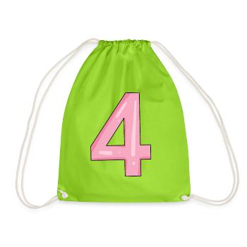4 - Sac de sport léger - vert néon - Devant