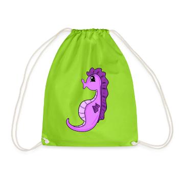 Hippocampe Hippocampe - Sac de sport léger - vert néon - Devant
