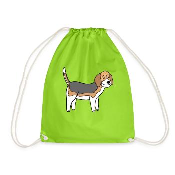 Beagle - Turnbeutel - Neongrün - Vorne