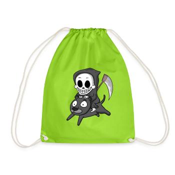 Grim Reaper et Black Panther - Sac de sport léger - vert néon - Devant