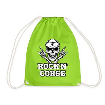 Rock' n' Corse - Sac de sport léger - vert néon - Devant