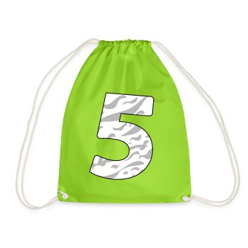 5 - Turnbeutel - Neongrün - Vorne