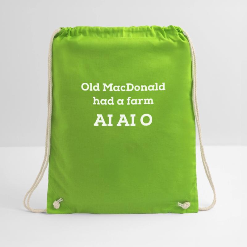 Machine Learning AI Data Science Heartbeat Data Drawstring Bag
