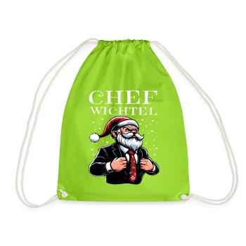 Gnome de Noël en chef - Sac de sport léger - vert néon - Devant