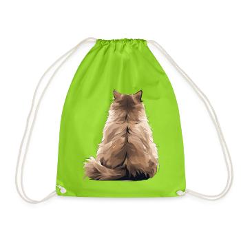 Himalayan - Drawstring Bag - neon green - Front