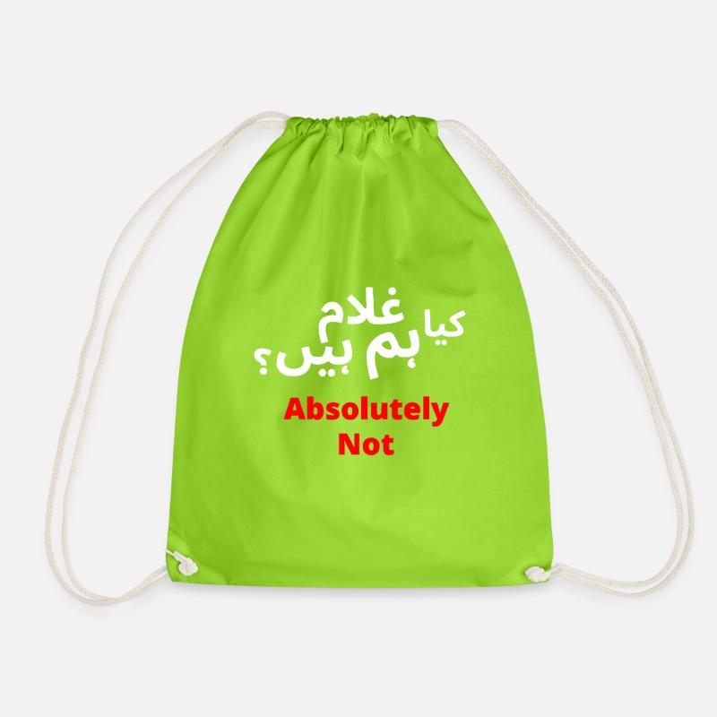 Pakistan Tehreek-e-Insaf Tabdeeli Imran Khan Naya - Turnbeutel - Neongrün