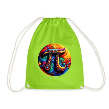 Pi Day Nerd Geek Love Math Pi Symbole Enfants Hommes - Sac de sport léger - vert néon - Devant