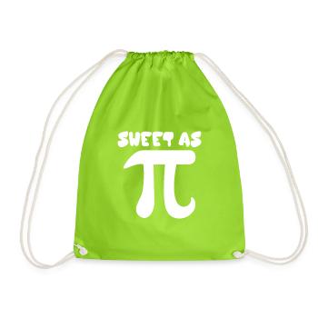 Pi Day Nerd Geek Love Math Pi Symbole Enfants Hommes - Sac de sport léger - vert néon - Devant