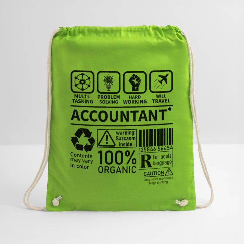 Accountant Multi Tasking Problem Solving Hard Work Drawstring Bag