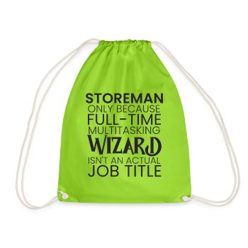 Storeman multitasking Wizard - Drawstring Bag - neon green - Front