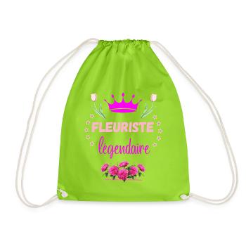 Legendärer Florist - Turnbeutel - Neongrün - Vorne