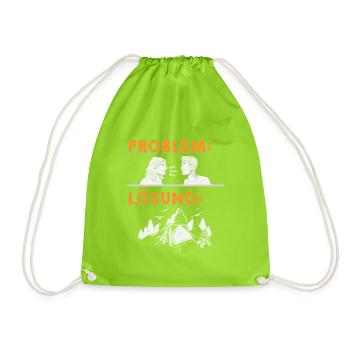 Camper Camping Caravane Dicton - Sac de sport léger - vert néon - Devant