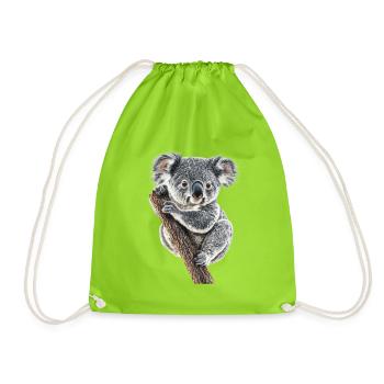 Koala - Turnbeutel - Neongrün - Vorne